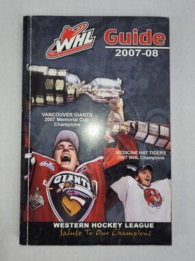WHL Western Hockey League 2007-08 Junior Player & Team Guide Book